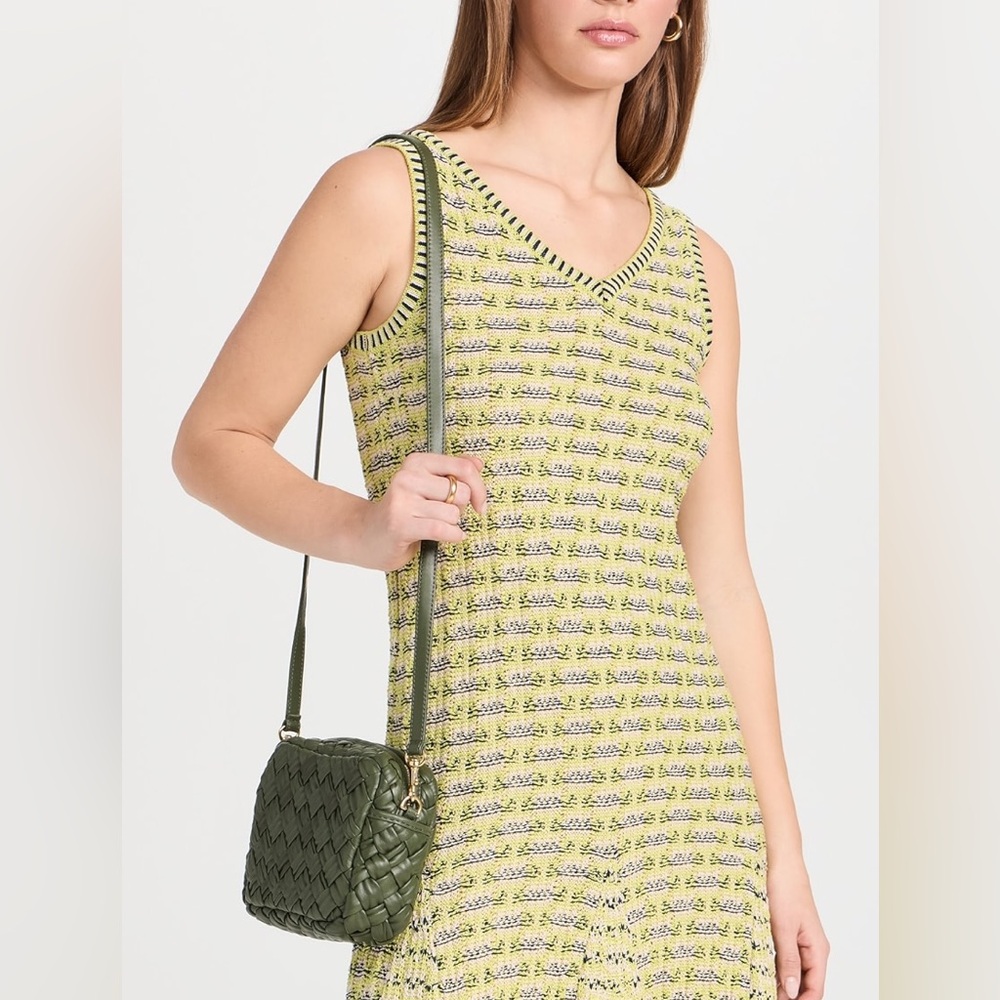 Clare V. Army green puffy woven midi sac crossbody-Price firm - Picture 8 of 15